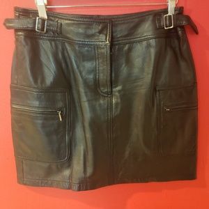 Leather skirt